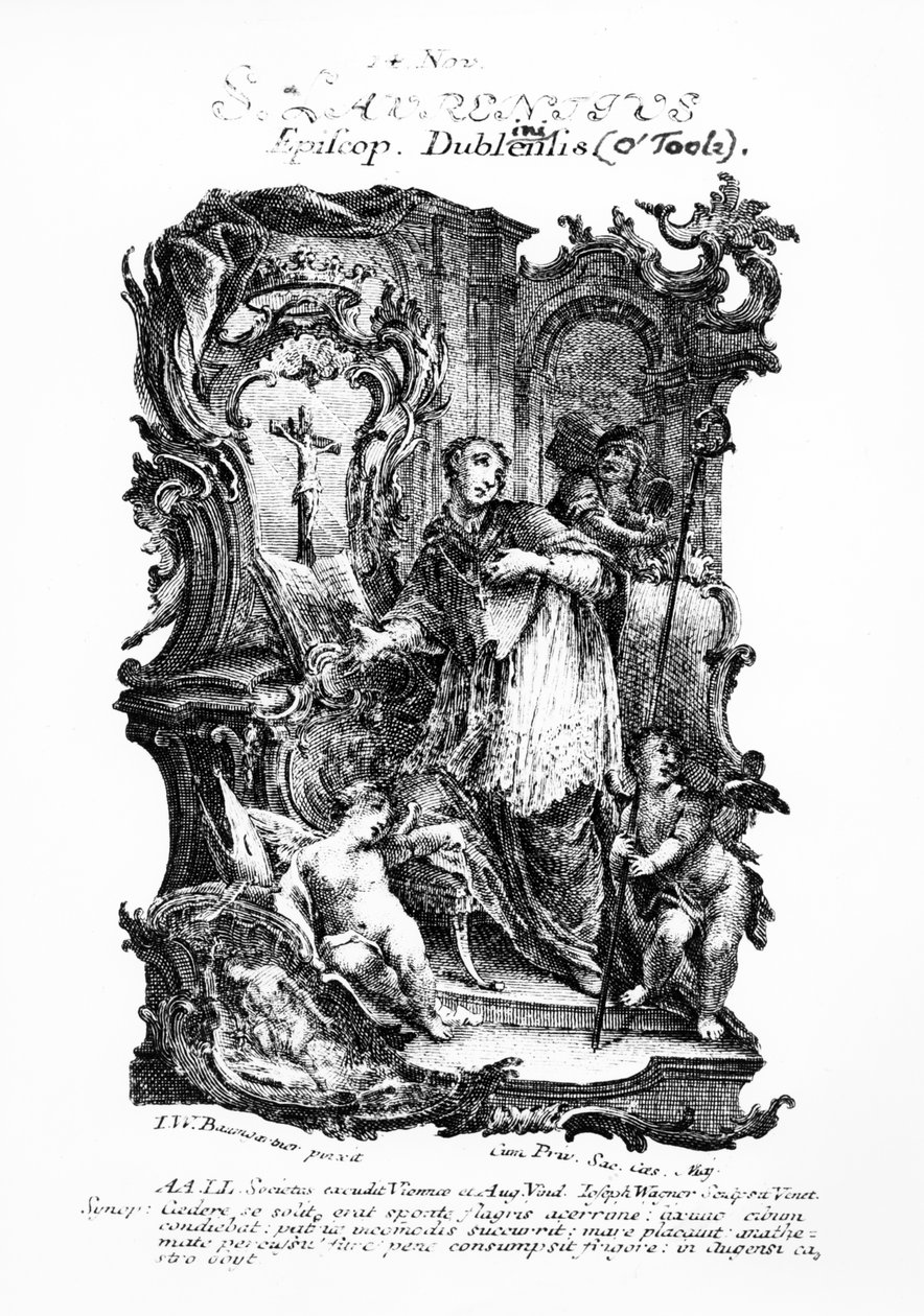 Heiliger Laurentius, Mitte des 18. Jahrhunderts von Johann Wolfgang Baumgartner