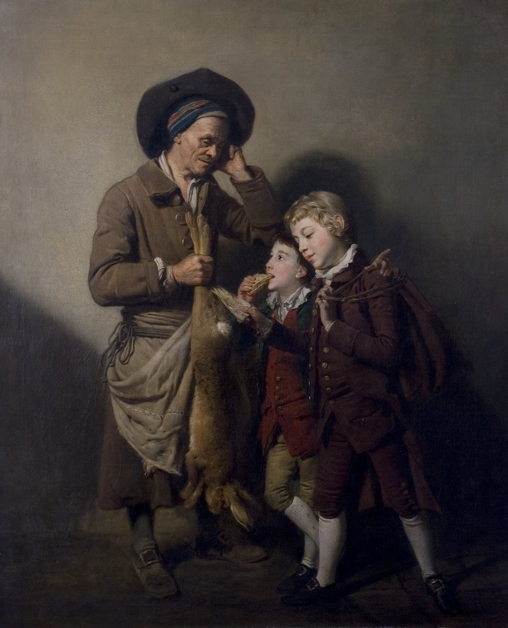 Der Pförtner und der Hase von Johan Joseph Zoffany