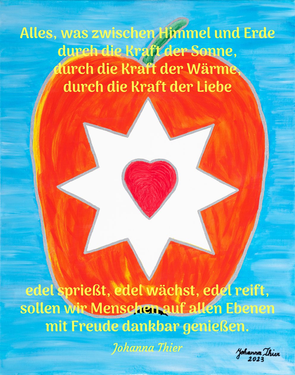 Dankbar für die edle Liebe und Wärme von Johanna Thier