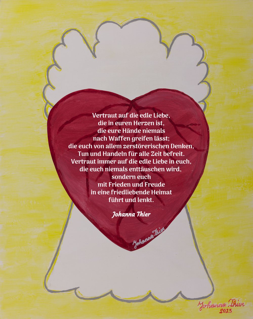 Der Friedenbringende Engel von Johanna Thier