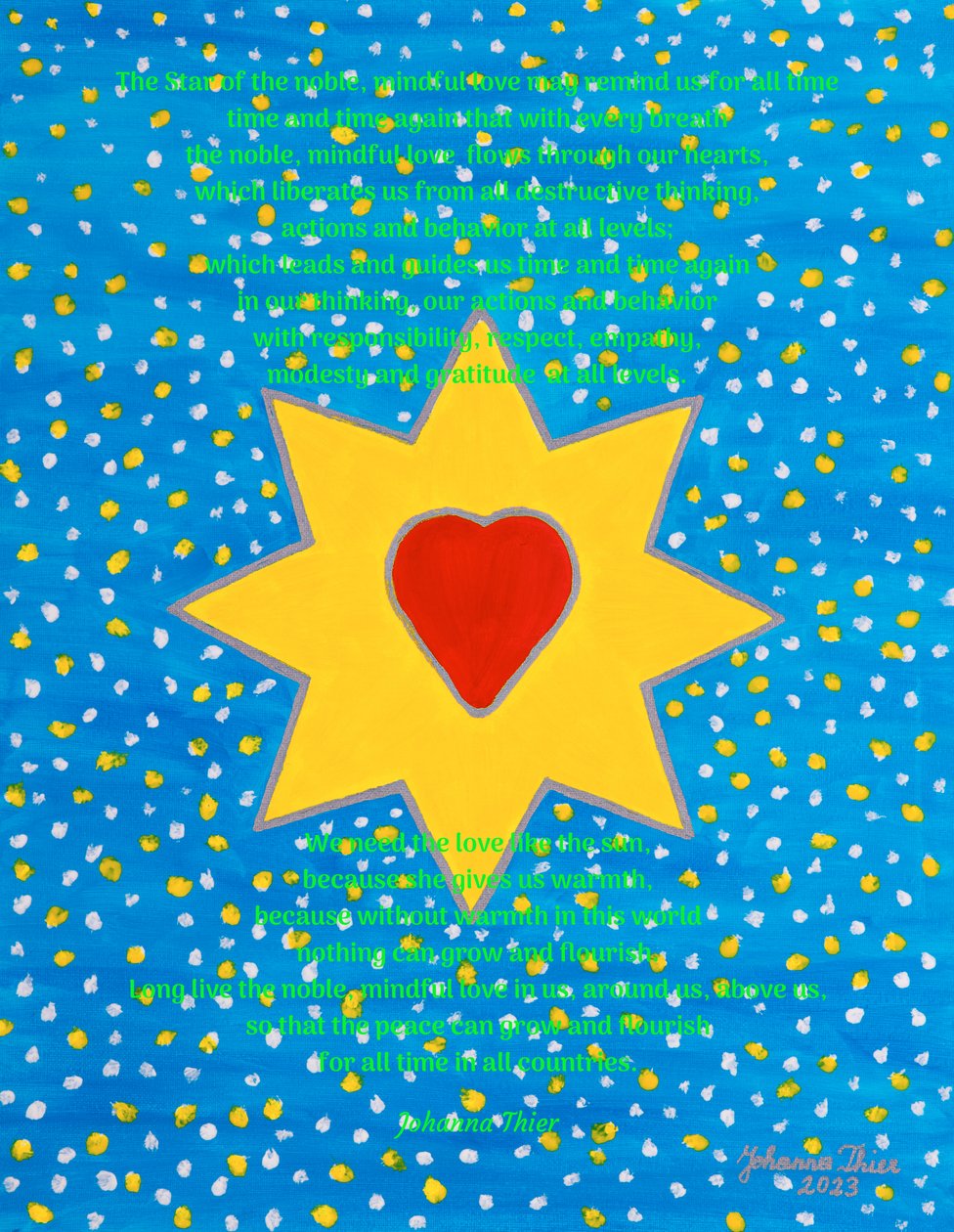 Der Stern der edlen, achtsamen Liebe von Johanna Thier