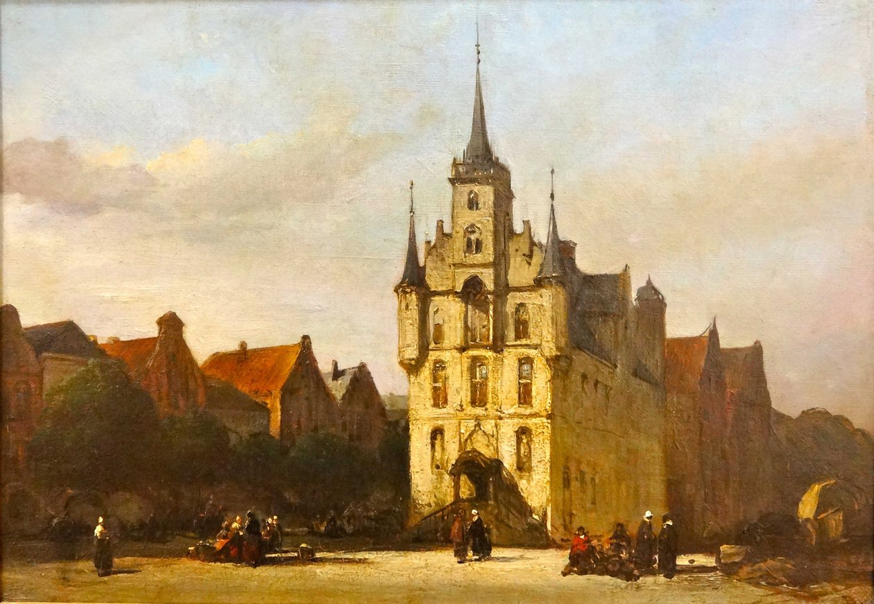 Markt von Gouda von Johannes Bosboom