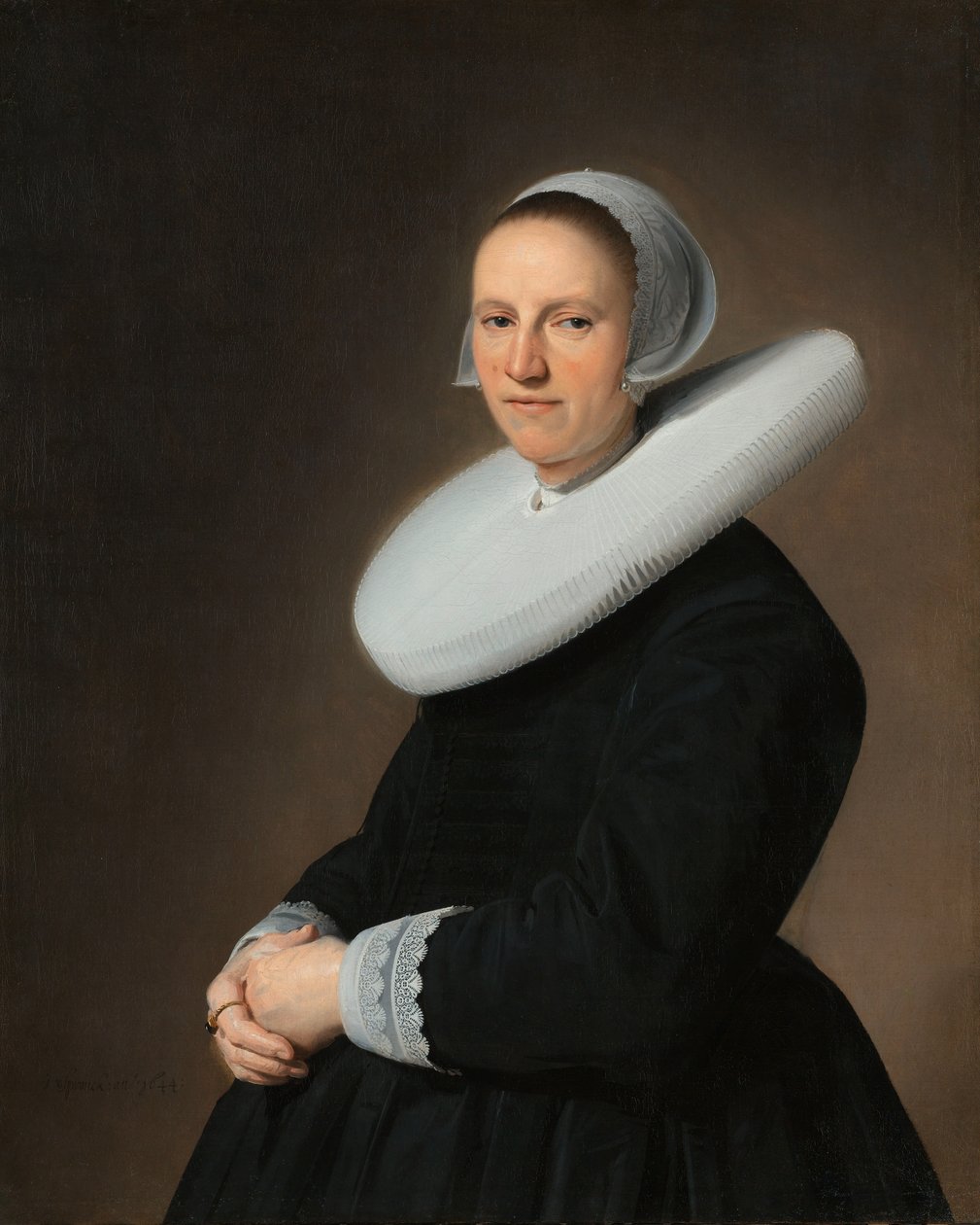 Porträt von Adriana Croes (1599-1656) von Johannes Cornelisz. Verspronck