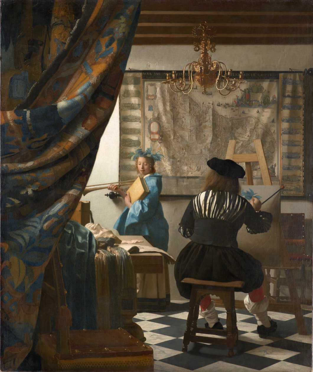 Die Kunst der Malerei von Jan Vermeer van Delft