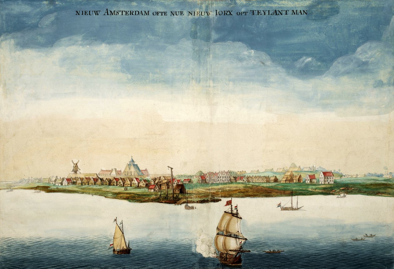 Ansicht von Nieuw Amsterdam von Johannes Vingboons