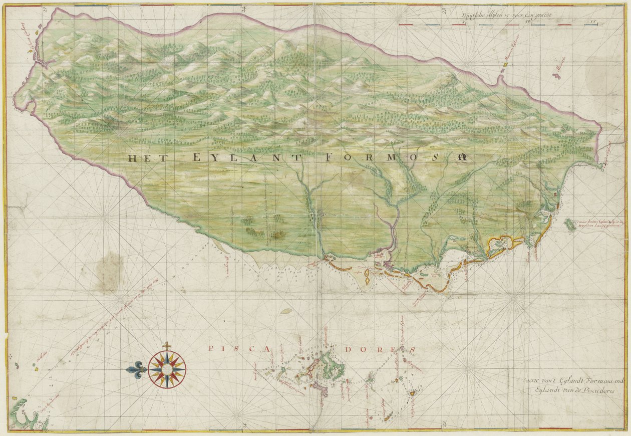 Die Insel Formosa und die Pescadores von Johannes Vingboons