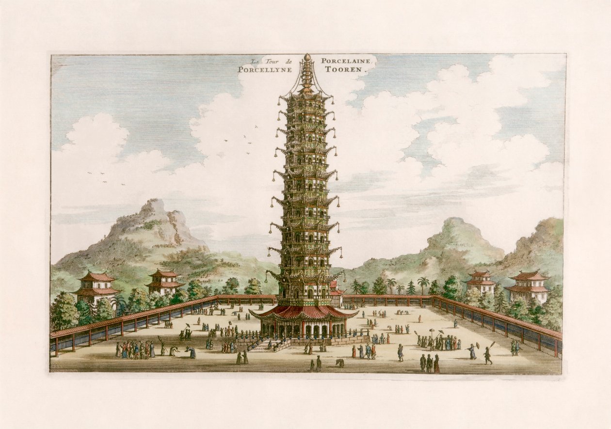 Der Porzellanturm von Johannes (after) Nieuhof
