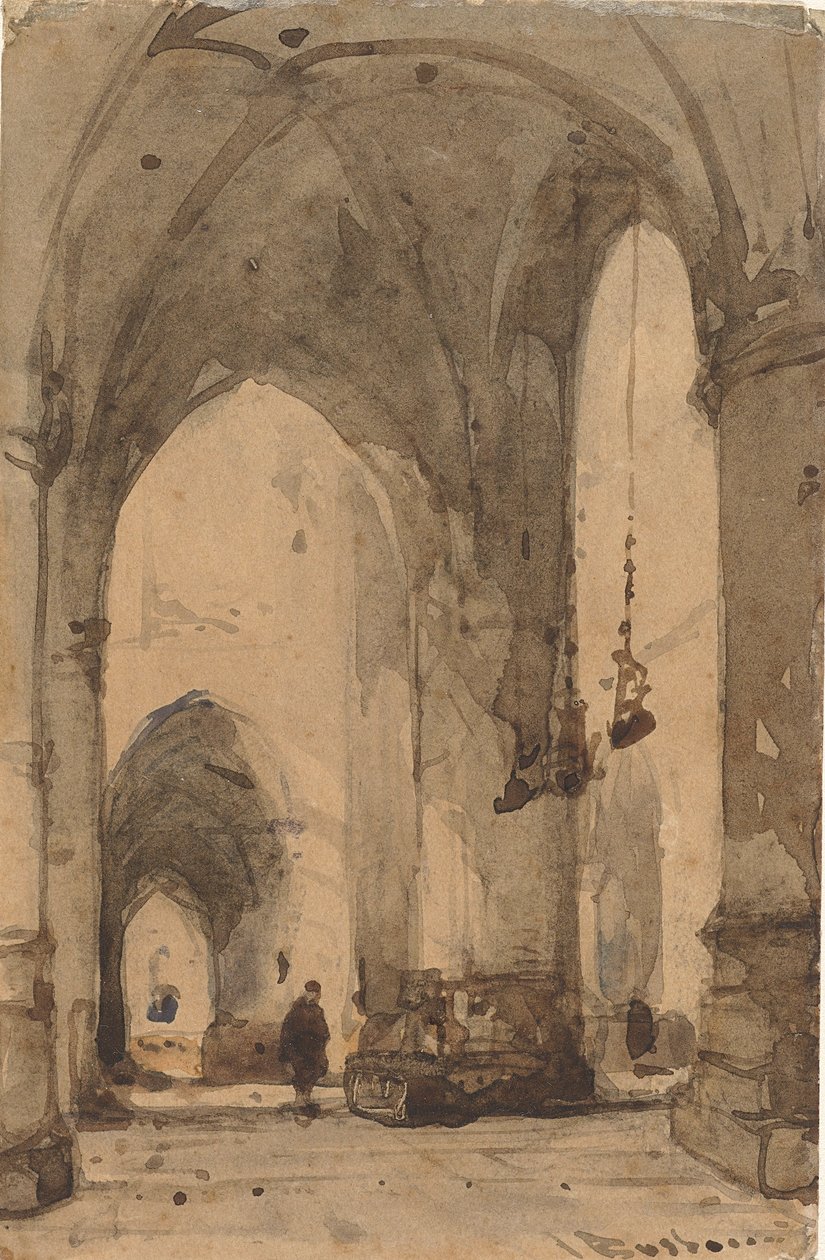 Innenraum der Sint-Bavokerk in Haarlem von Johannes Bosboom
