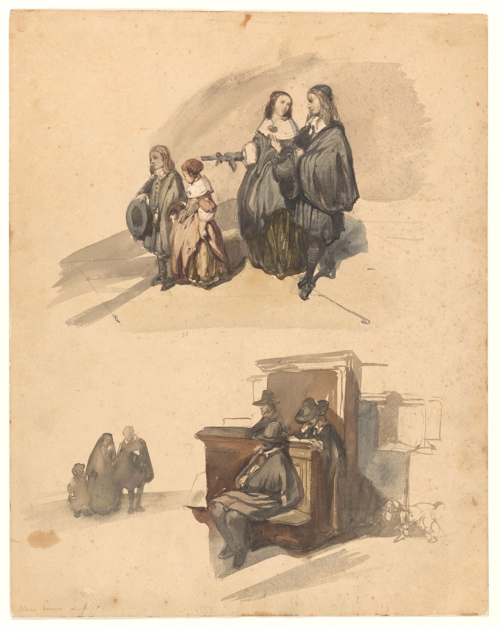 Studien nach Figuren von Johannes Bosboom