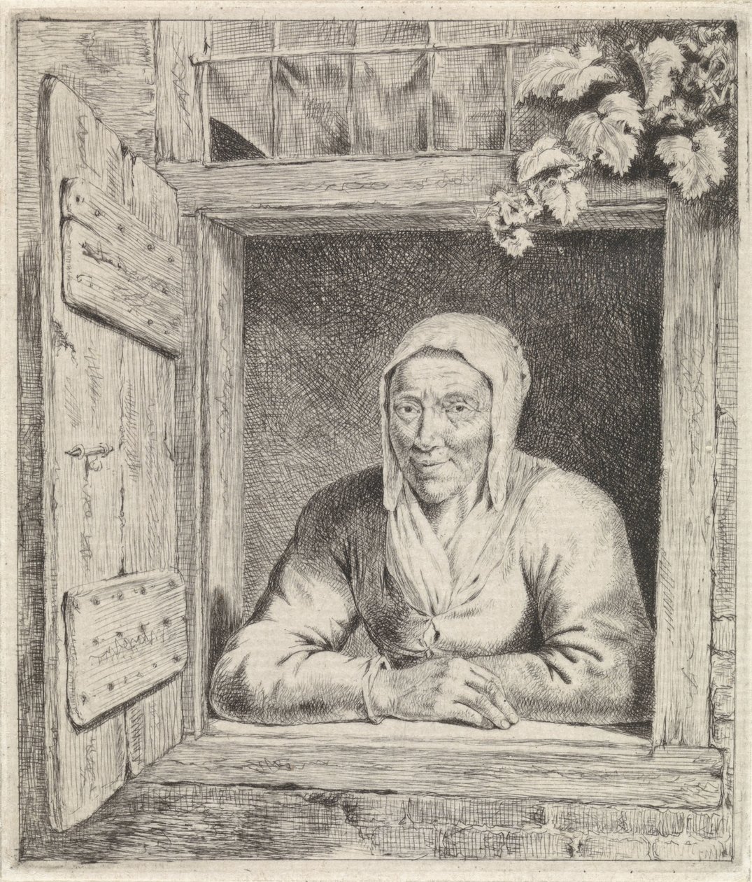 Frau im Fenster von Johannes Christiaan Janson