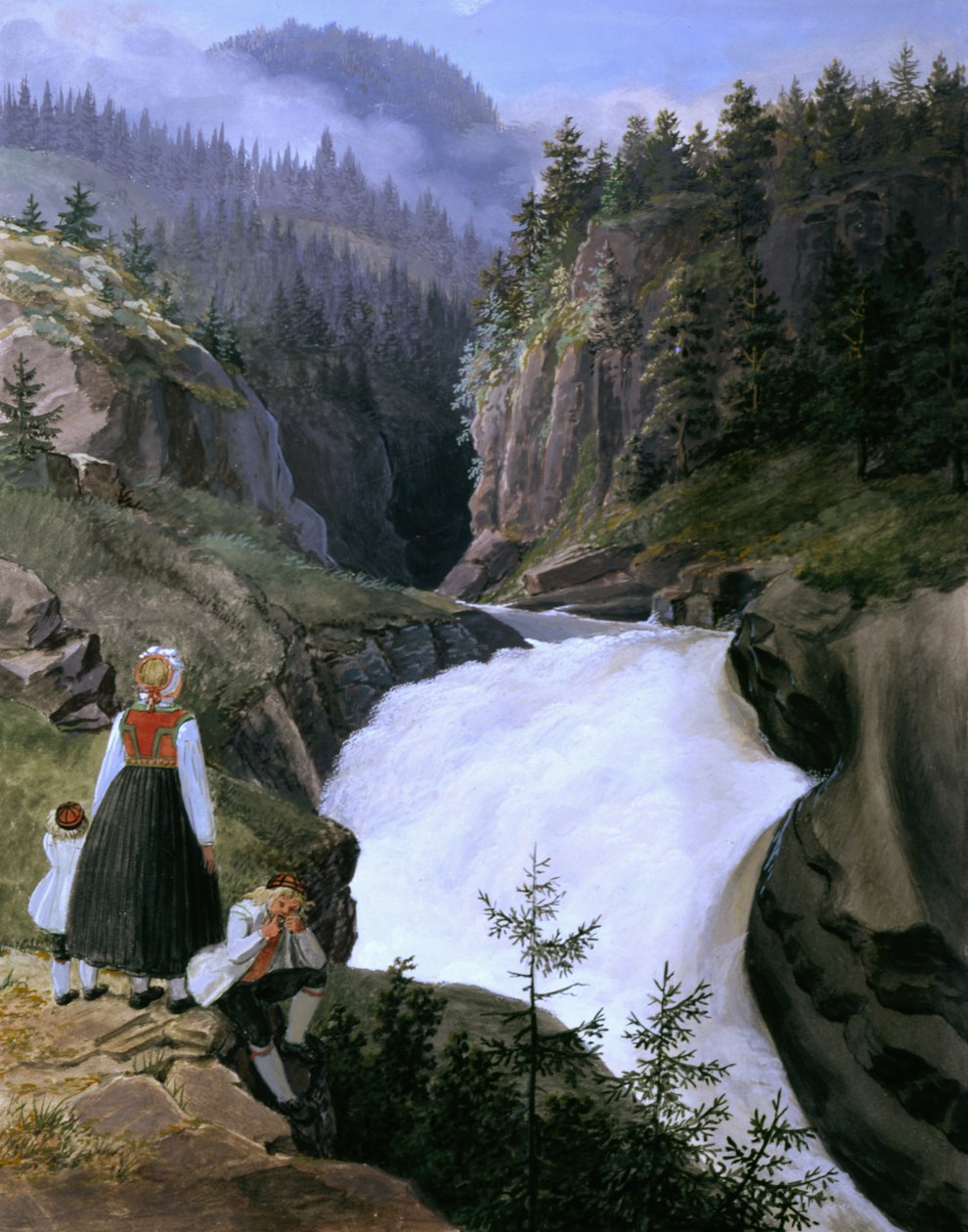 Rukkedals-Fluss Nes in Hallingdal von Johannes Flintoe