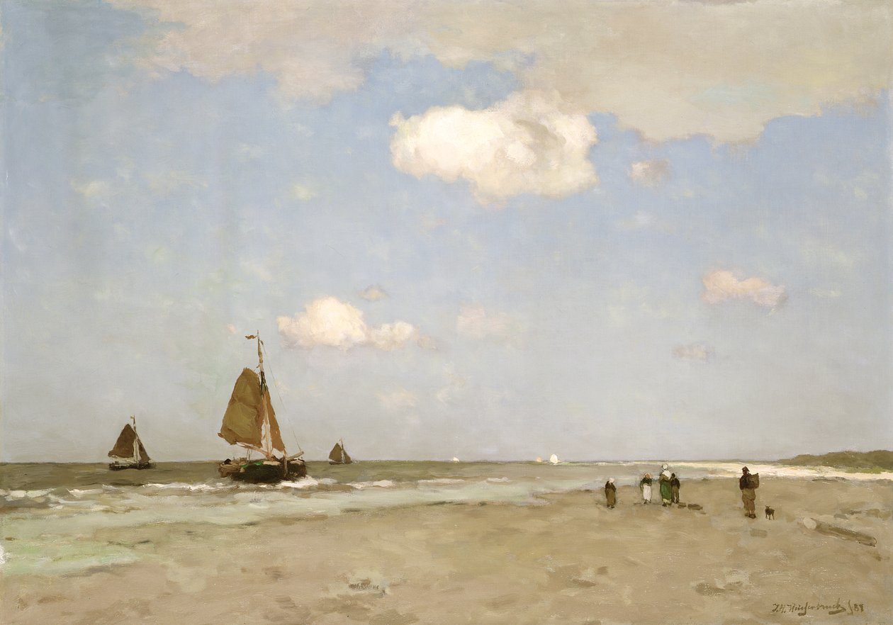 Strandszene, 1887 von Johannes Hendrik Weissenbruch