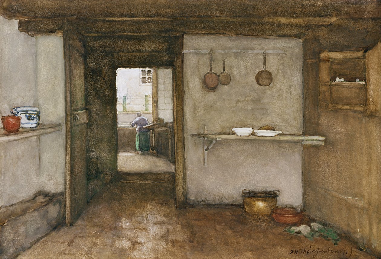Kücheninterieur, ca. 1899 von Johannes Hendrik Weissenbruch