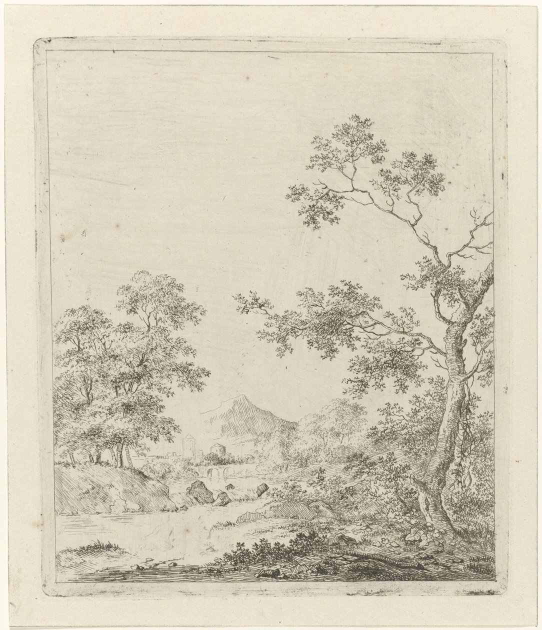 Landschaft mit Fischer von Johannes Janson