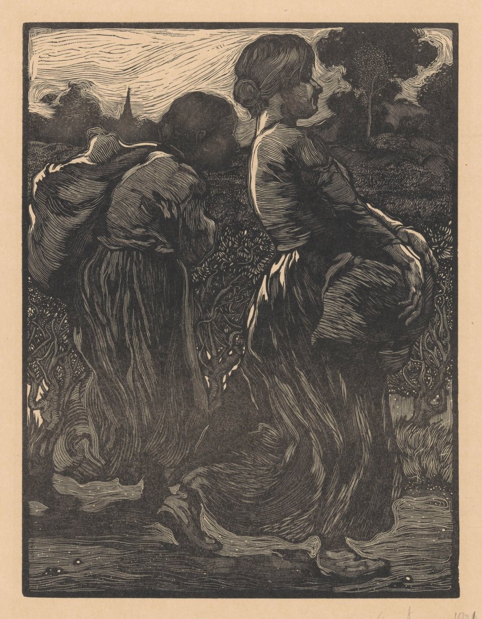Zwei Landarbeiterinnen von Johannes Josephus Aarts (signed by artist)