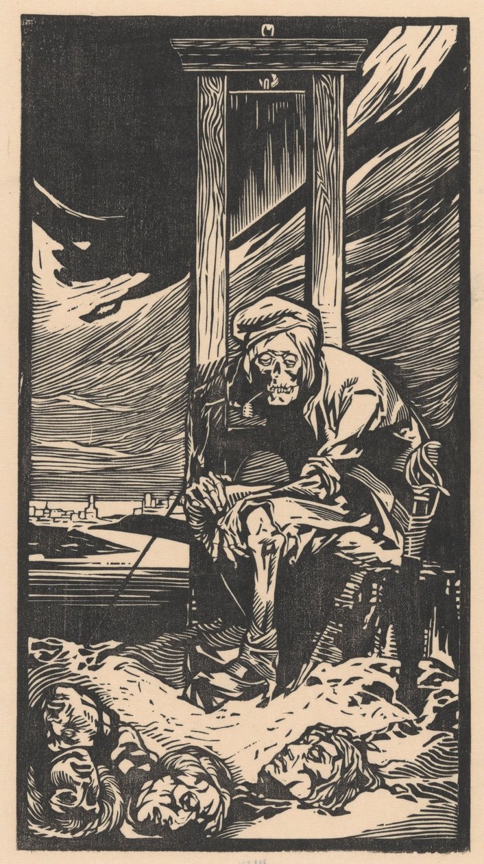Der Tod bei der Guillotine von Johannes Josephus Aarts