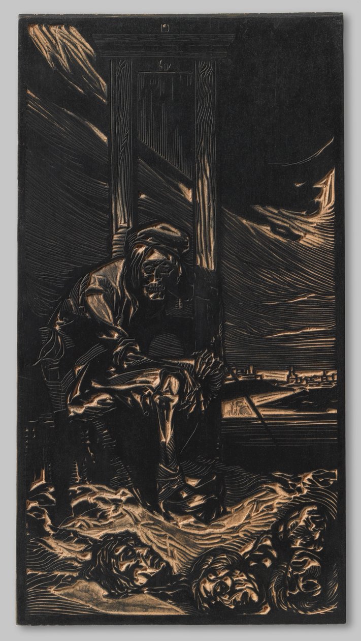 Der Tod bei der Guillotine von Johannes Josephus Aarts