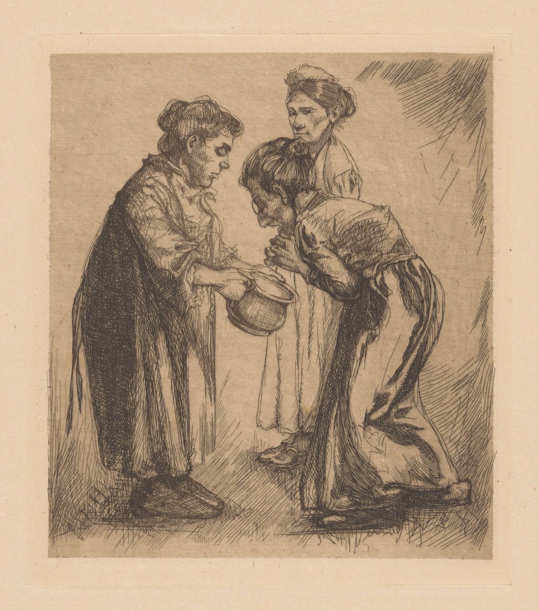 Drei Frauen mit Topf von Johannes Josephus Aarts