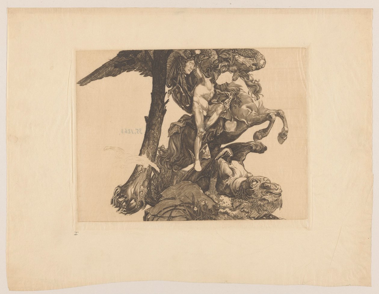 Perseus und das Seeungeheuer von Johannes Josephus Aarts