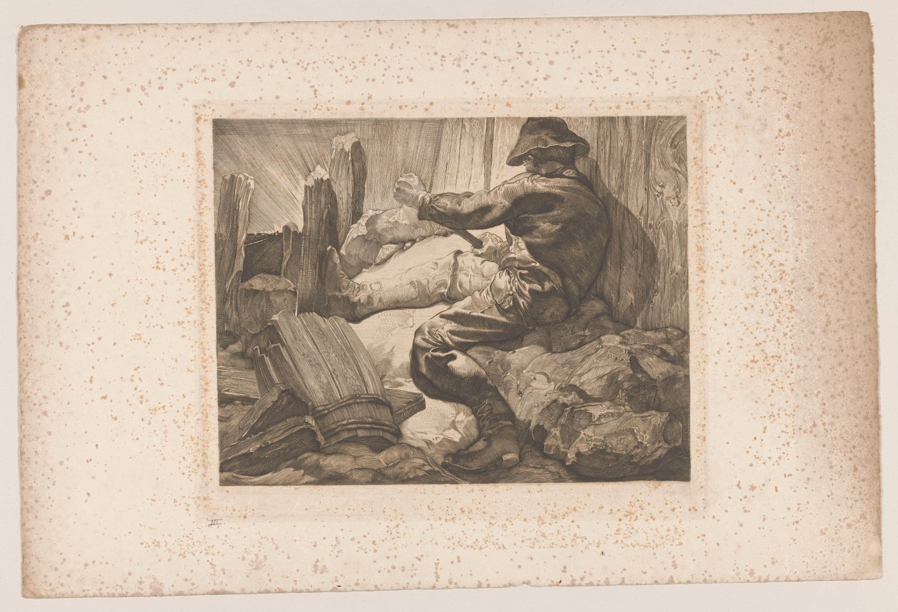 Schuftender Arbeiter von Johannes Josephus Aarts