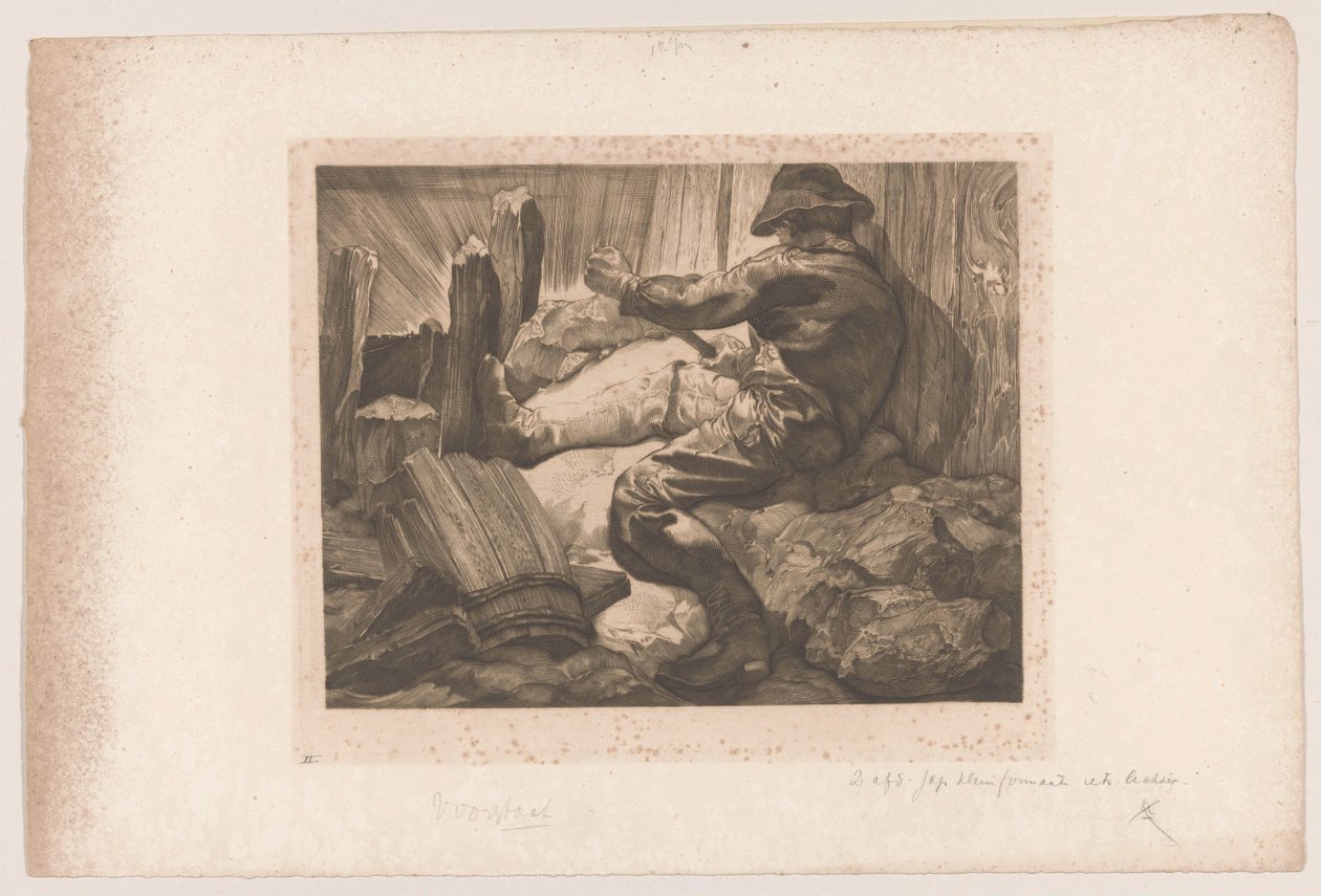 Arbeiter beim Schaufeln von Johannes Josephus Aarts