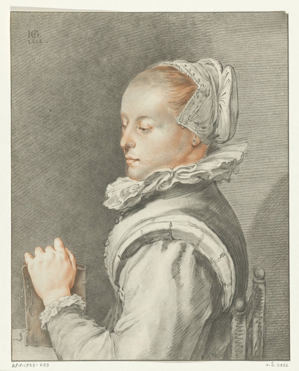 Porträt einer jungen Frau von Johannes Kornlein