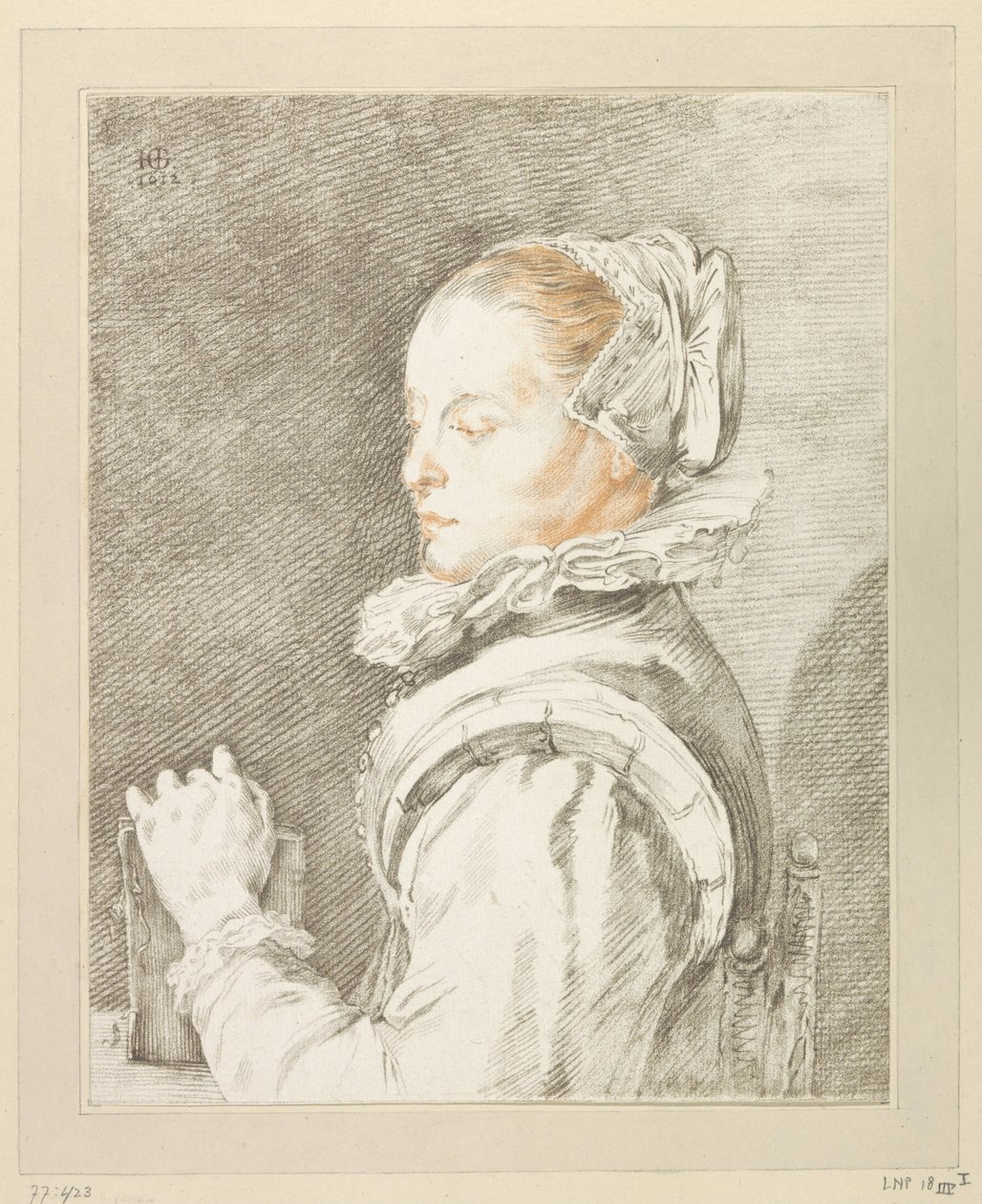 Porträt einer jungen Frau von Johannes Kornlein