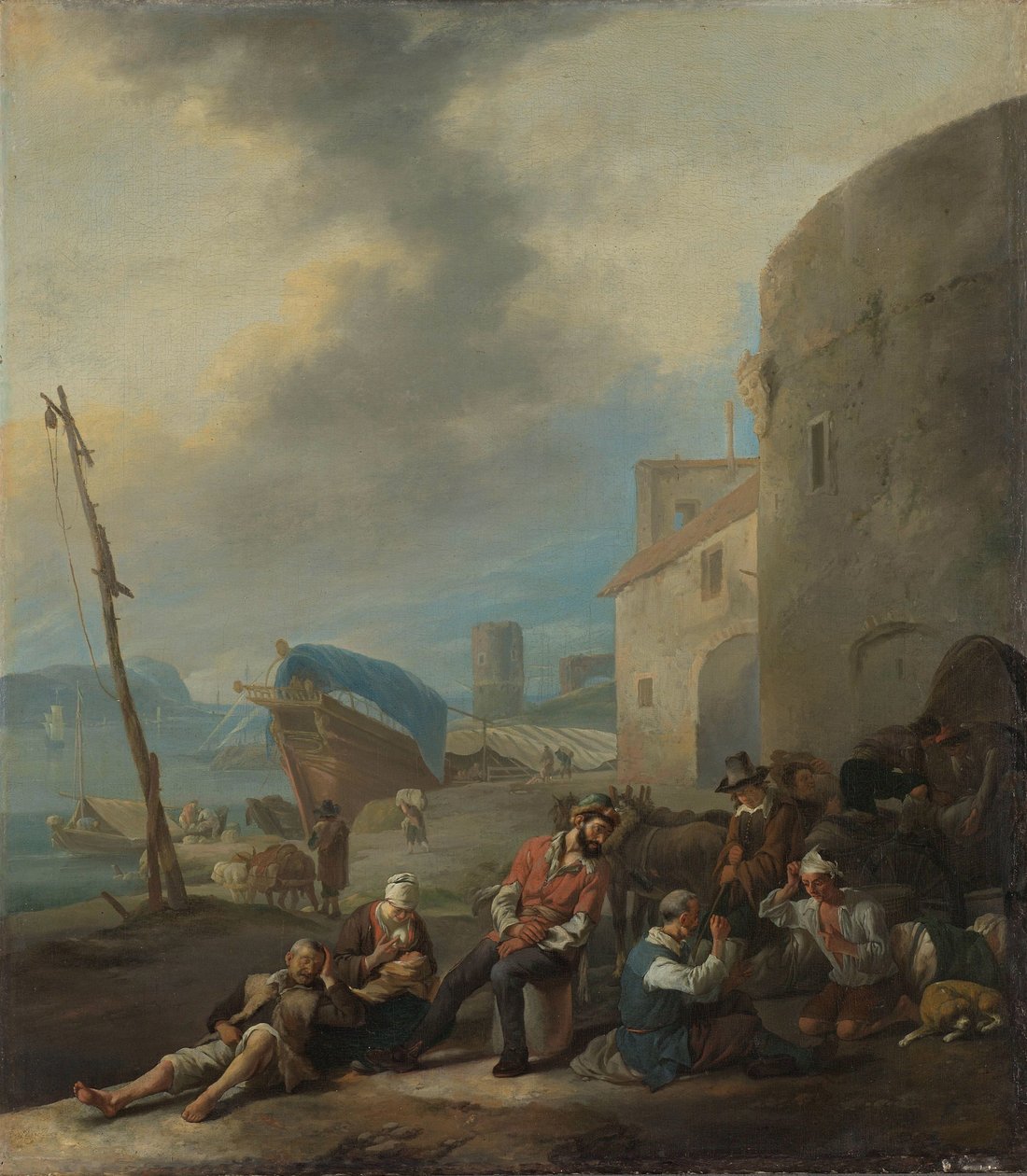 Italienischer Hafen von Johannes Lingelbach