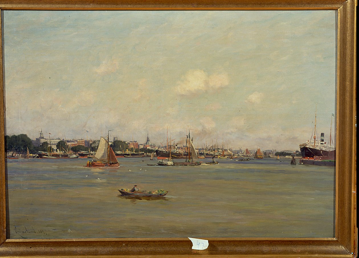Hafen in Rotterdam von Johannes Martin Grimelund
