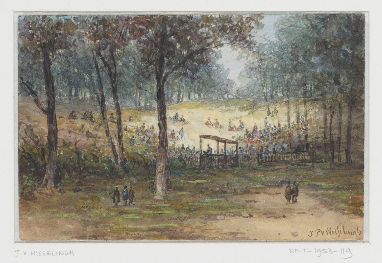 Freiluftversammlung von Johannes Pieter van Wisselingh