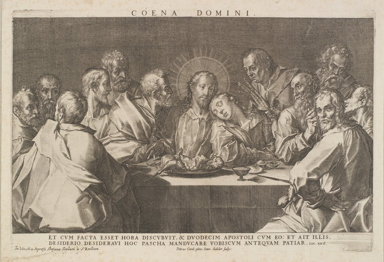 Abendmahl von Johannes Sadeler I