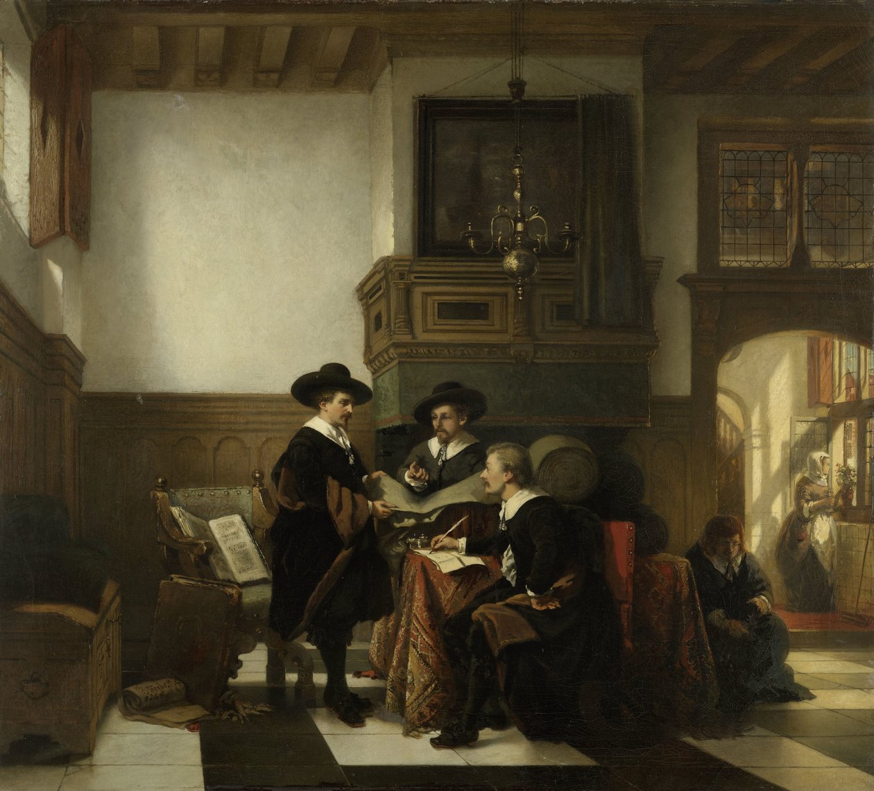 Die Tuchhändler der Leidener Saaihalle von Johannes Stroebel
