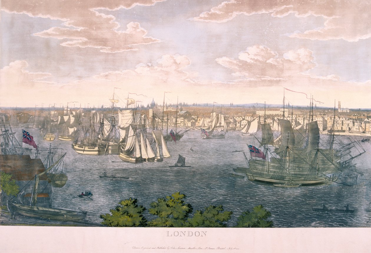 Ansicht von London, 1801 von Johannes Swertner