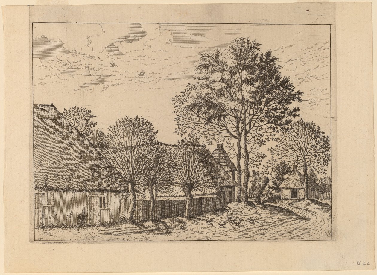 Bauernhöfe von Johannes and Lucas van Doetechum after Master of the Small Landscapes