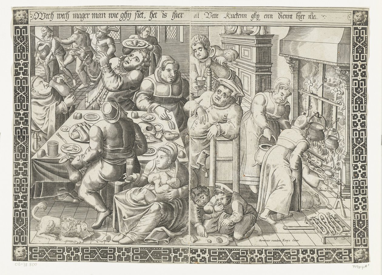 Die fette Küche von Johannes of Lucas van Doetechum