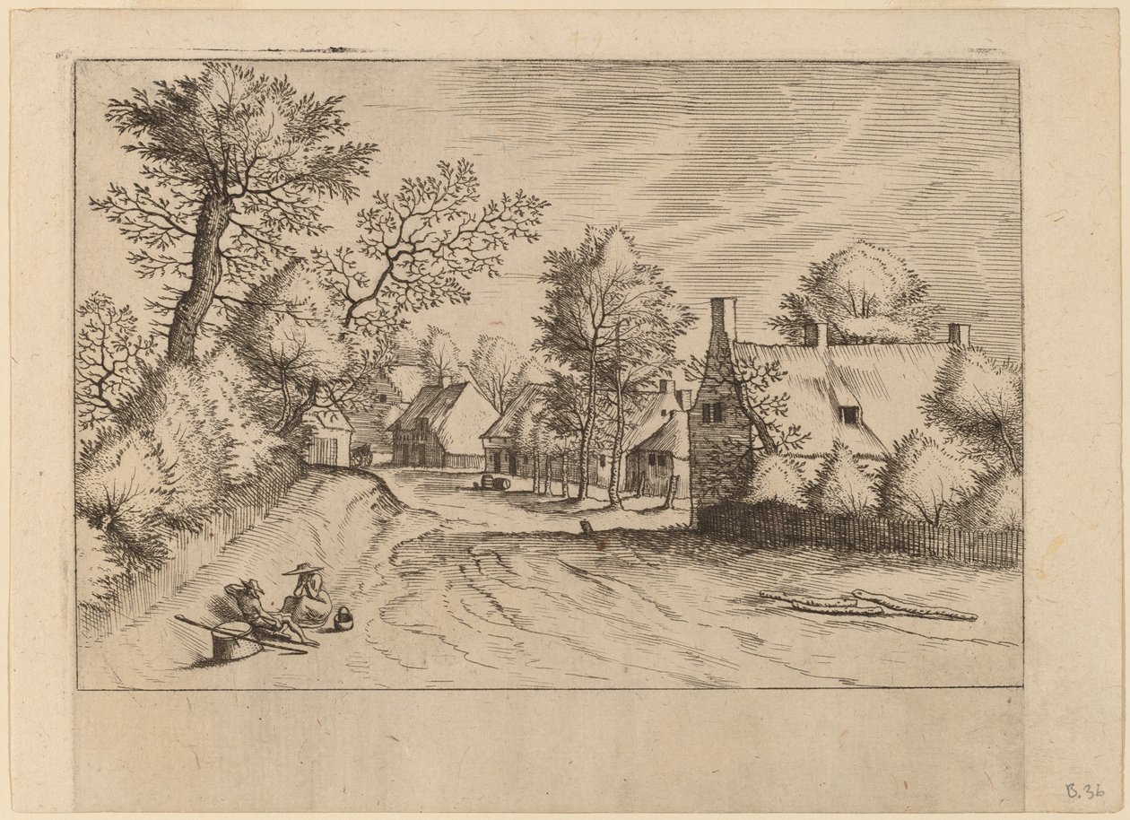 Dorfstraße von Johannes van Doetechum, the Elder and Lucas