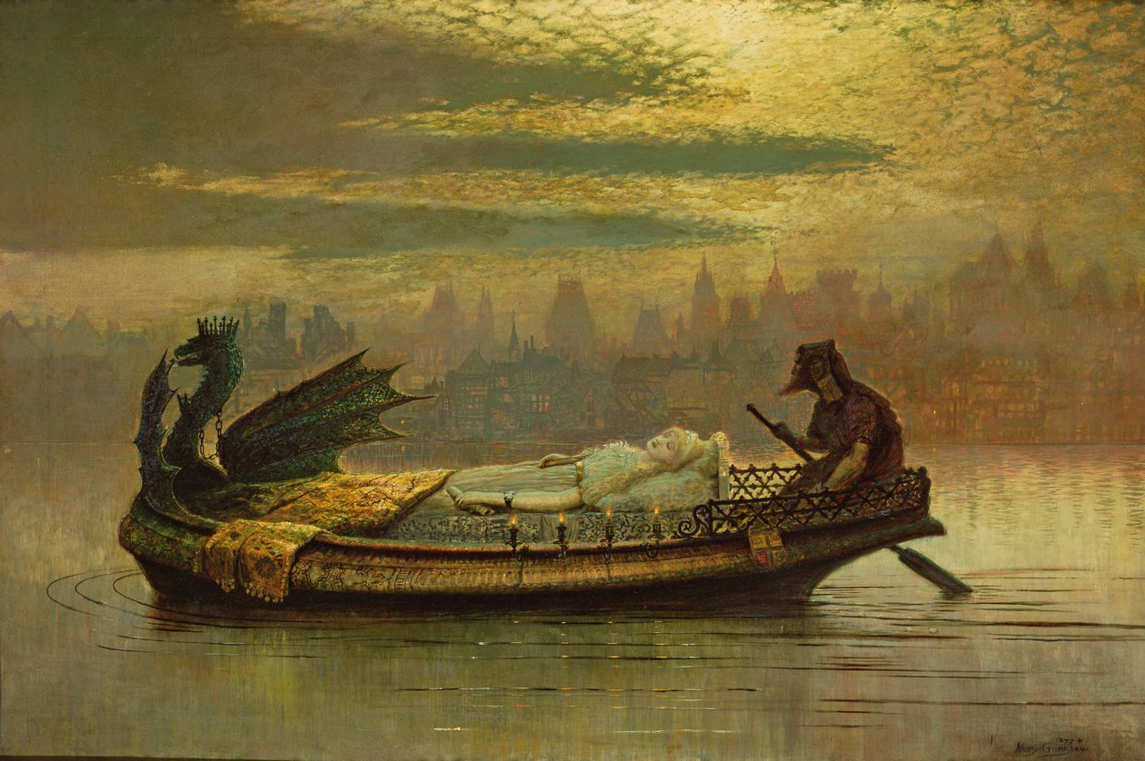 Elaine, 1877 von John Atkinson Grimshaw