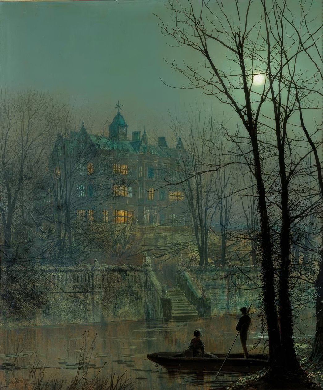 Knostrop Old Hall, Leeds von John Atkinson Grimshaw