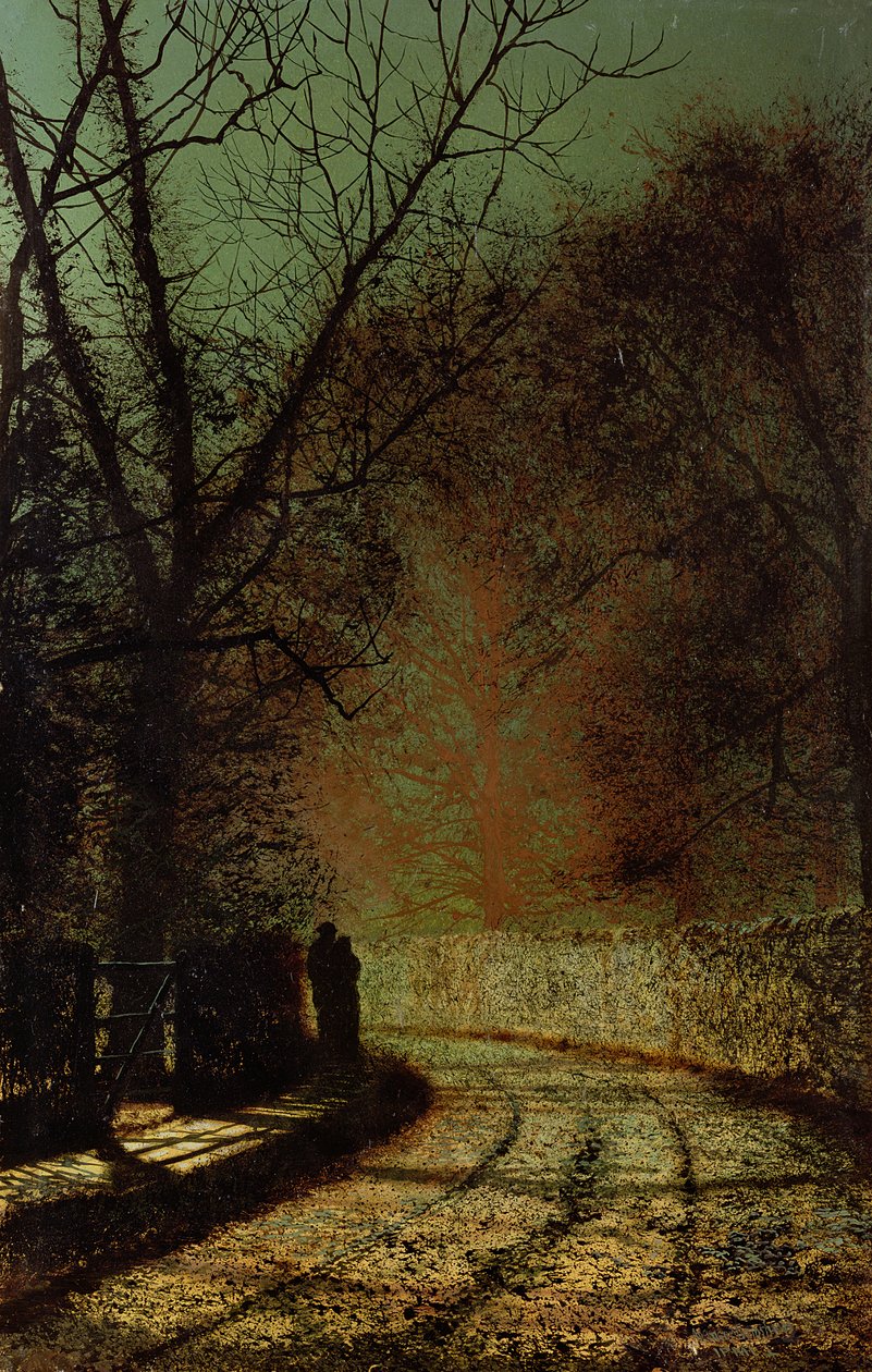 Die Liebenden von John Atkinson Grimshaw