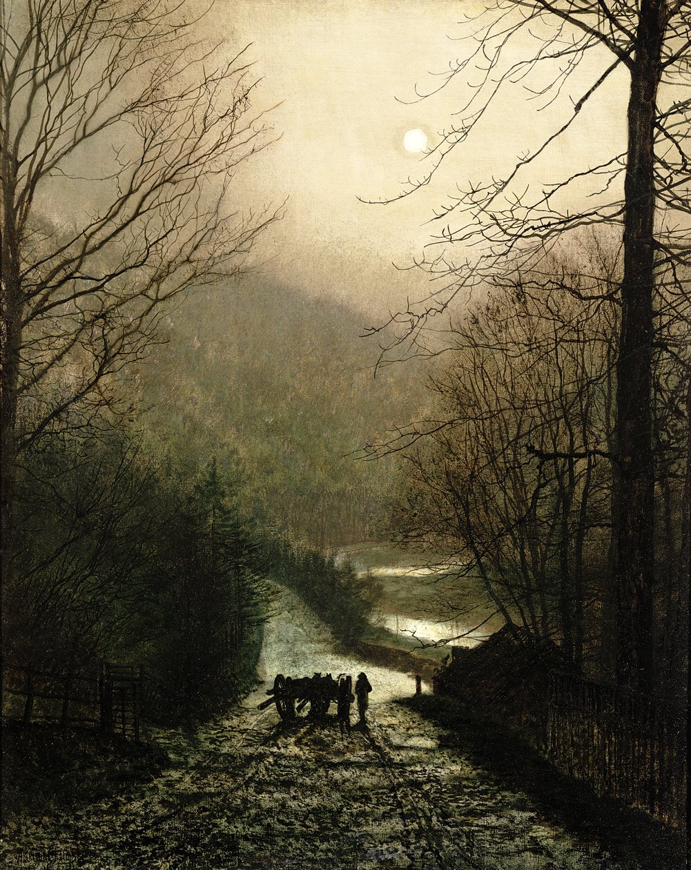 Der Holzfuhrwagen von John Atkinson Grimshaw