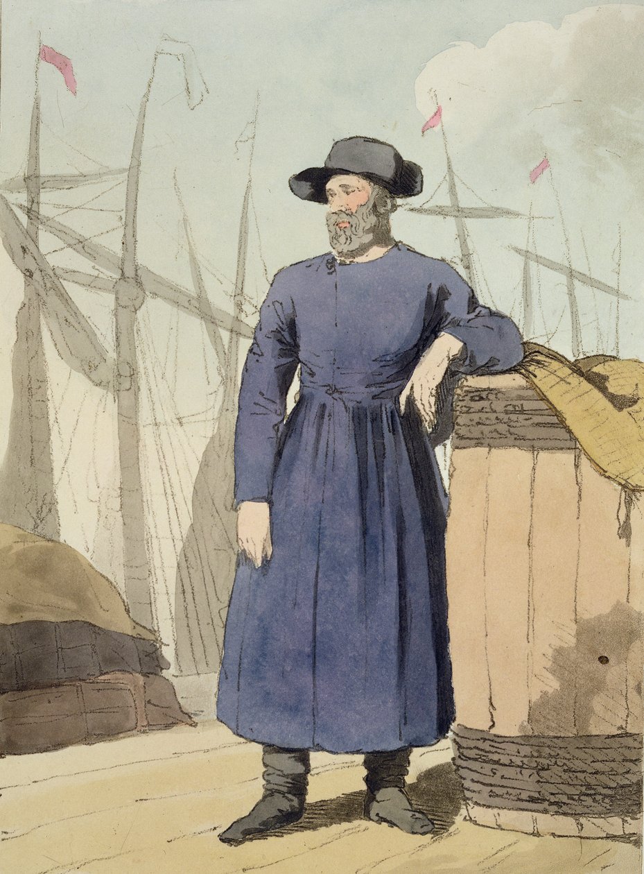 Russischer Kaufmann, vom Künstler geätzt, veröffentlicht 1804 von John Augustus Atkinson