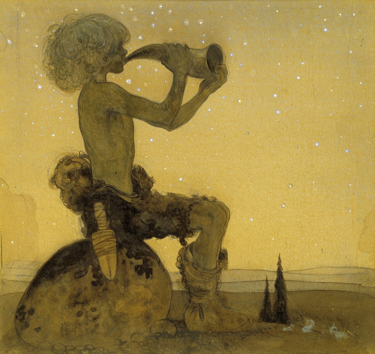 Ein Feenhirte von John Bauer