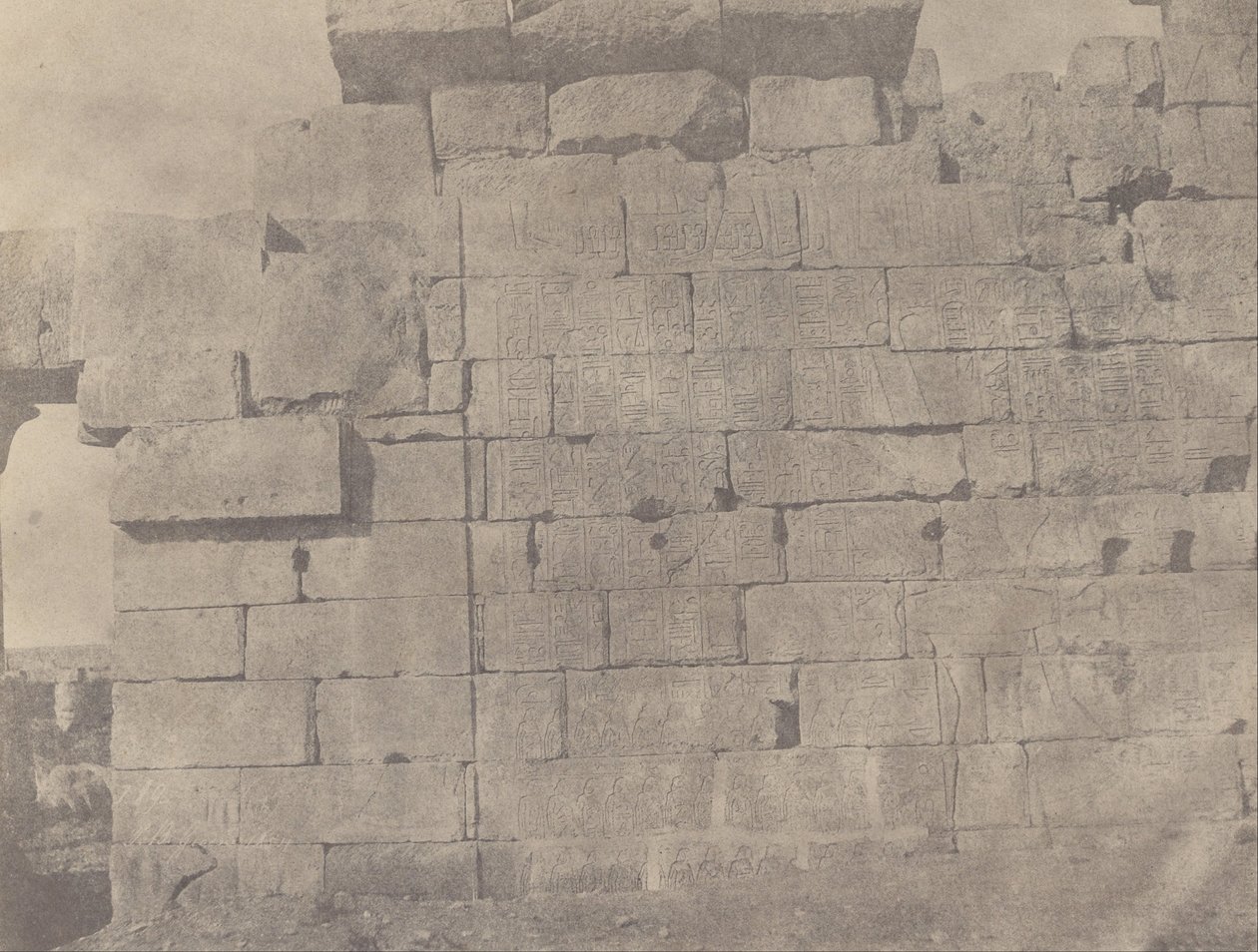 (Karnak, Hypostylensaal, Südwand (Außenseite)) von John Beasly Greene