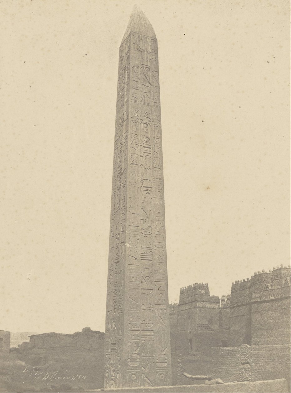 Luxor, Obelisk, Ost- und Südseite von John Beasly Greene