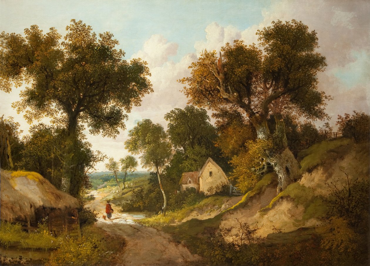 Ein Landweg in Norfolk, 1878 von John Berney Ladbrooke