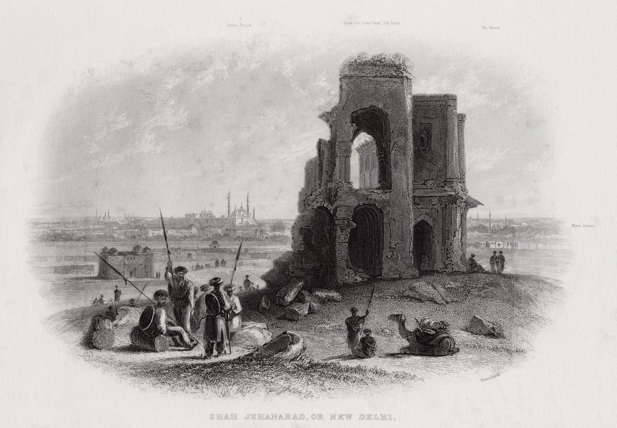 Shah Jehanabad oder Neu-Delhi, Indien von John Brandard