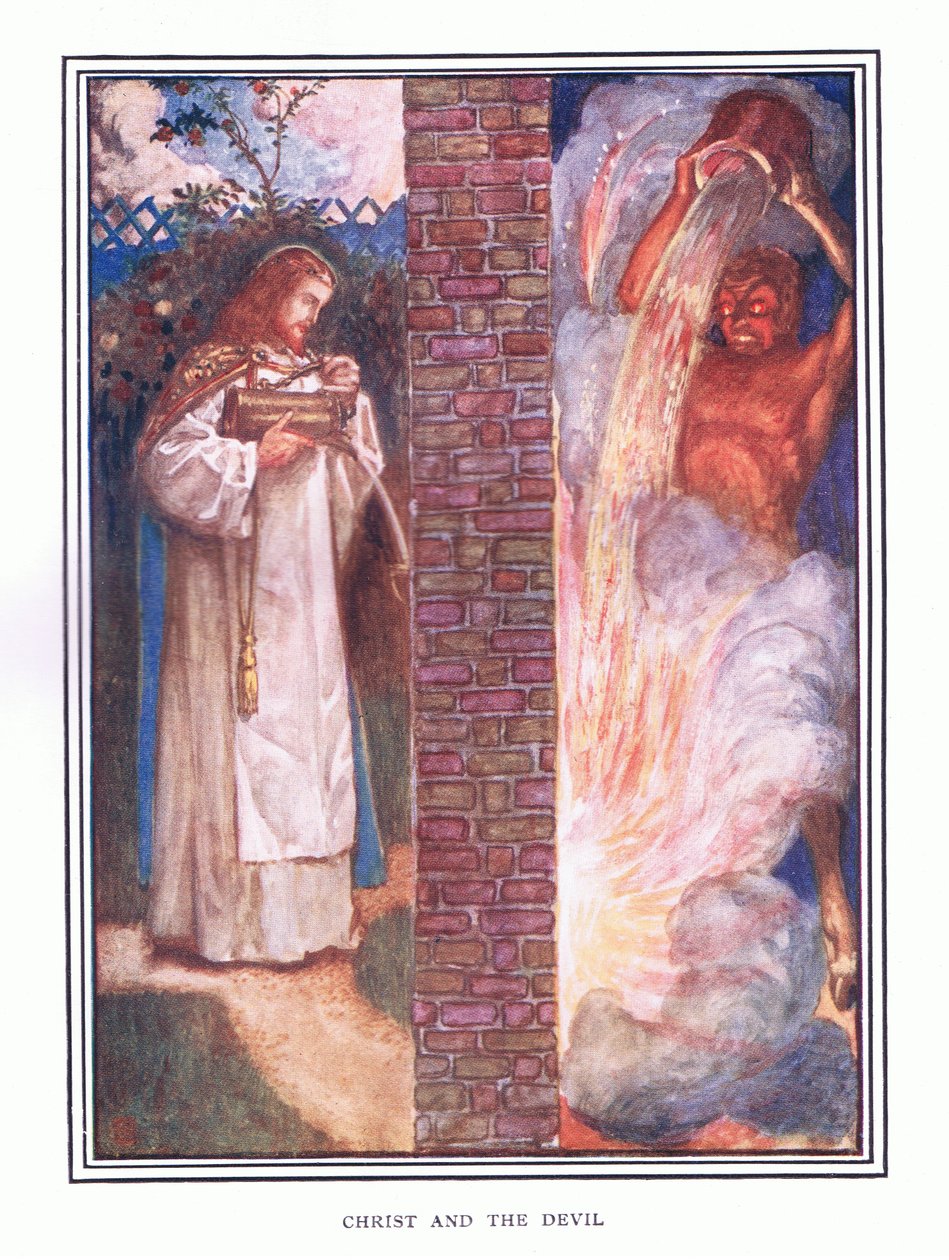 Christus und der Teufel von John Byam Liston Shaw