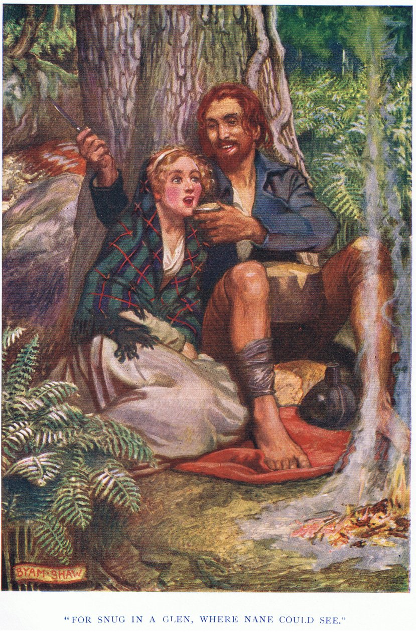 Gemütlich in einem Tal, wo niemand sehen konnte, 1928 von John Byam Liston Shaw
