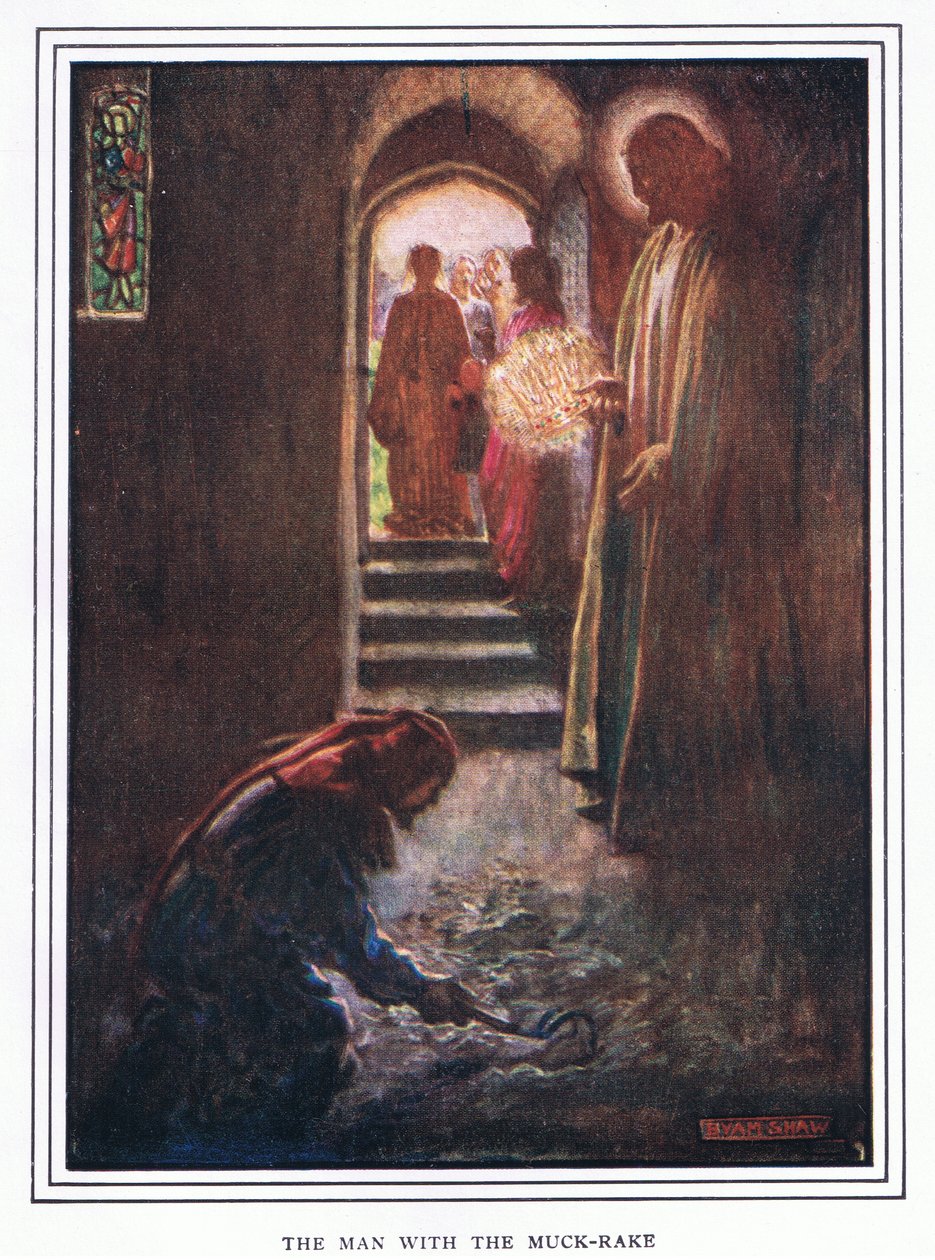 Der Mann mit der Mistgabel von John Byam Liston Shaw