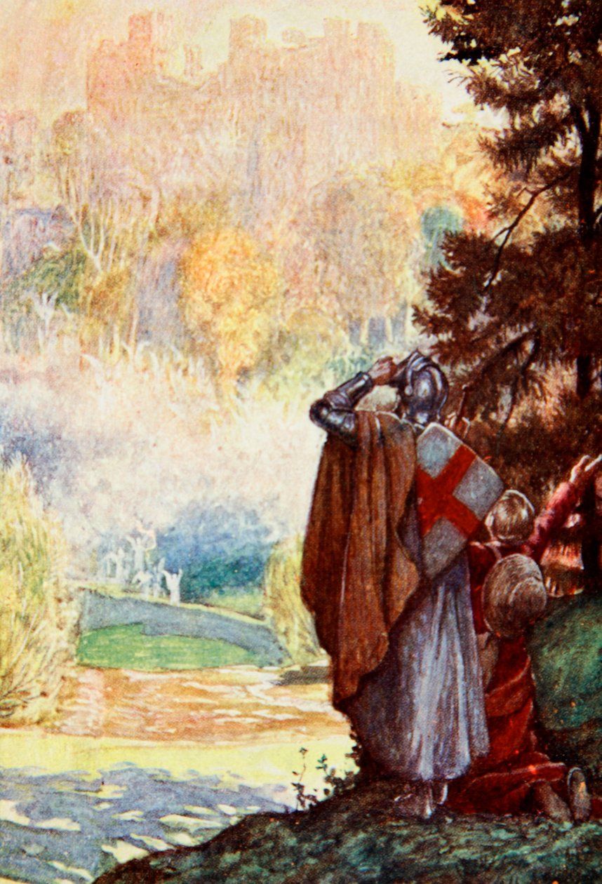 Sie waren in Sichtweite der Stadt, zu der sie gingen, Illustration aus 